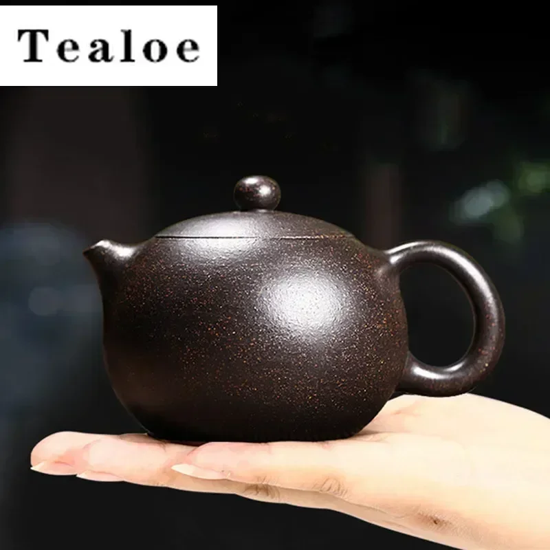 Yixing Famous Handmade Ball Hole Filter Purple Clay Teapot Xishi Tea Pot Kettle Chinese Authentic Zisha Tea Set Customized Gifts