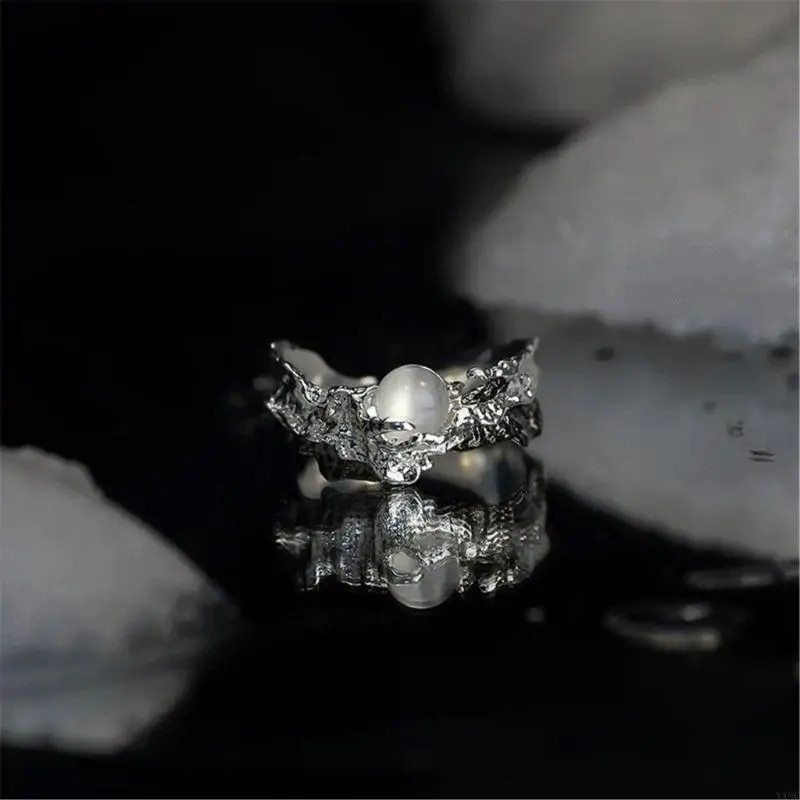 حلقات منحوتة فنية ترمز إلى الأبد الحب والالتزام للأزواج زوجة XX9C #3