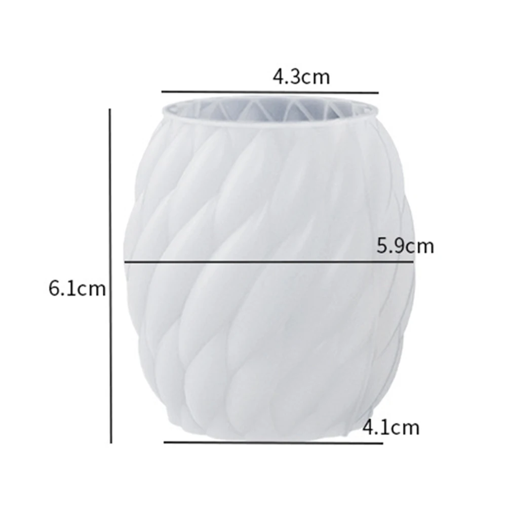 Candle Supplies Silicone Template A-romatherapy Candle Plaster Candle Stencil Craft DIY DIY Silicone Spiral Wave - Detail 1