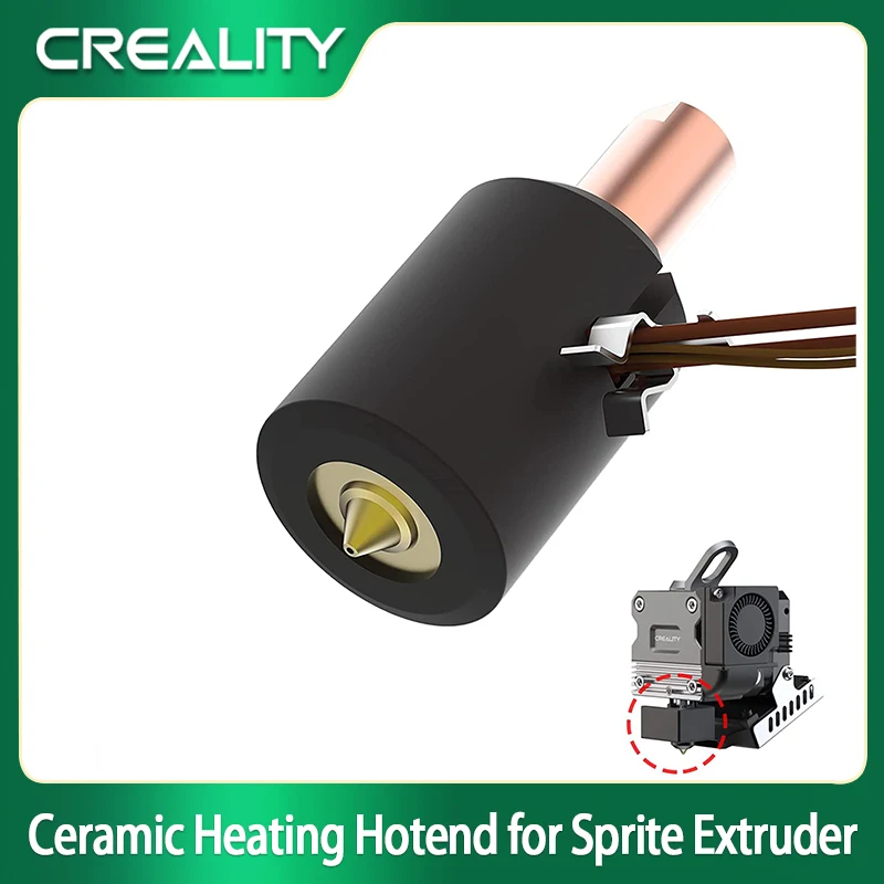 

Creality Official Sprite Extruder 60W Ceramic Heating Block Fast Heating Better Stability for Ender-3 S1/S1 PRO/CR-10 Smart Pro