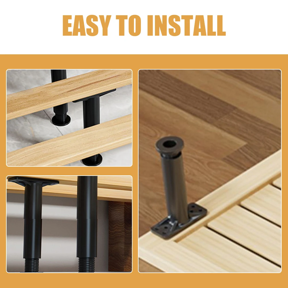 

2Pcs Bed Frame Adjustable Center Support Legs Heavy Duty Replacement Bed Legs Strong Load Capacity Furniture Support