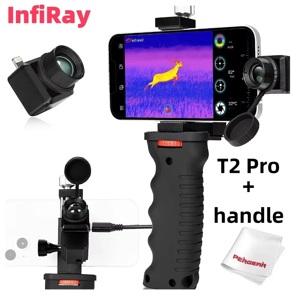 InfiRay T2 Pro Thermal Monocular Outdoor Hunting Night Vision Monocular Hot Spot Tracking 25Hz Thermal Camera for IOS Android