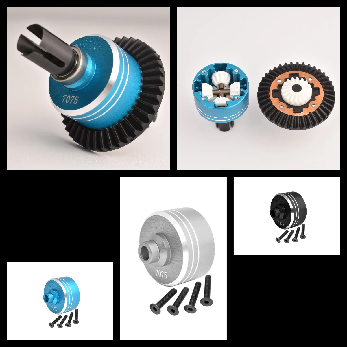 Алюминиевый корпус переднего среднего и заднего дифференциала GPM 7075, для TAMIYA 1/10 XV-02 Pro