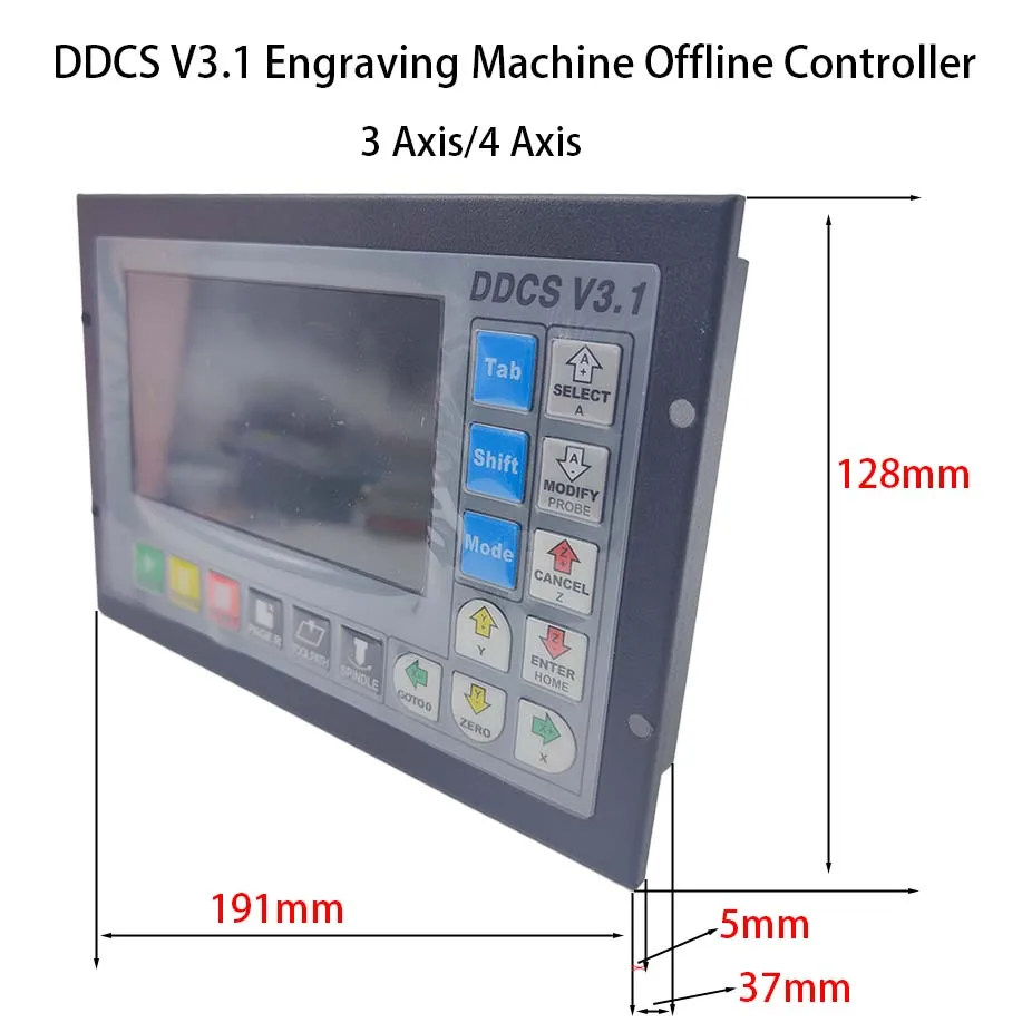 新着! Ddcsv3.1スタンドアロンモーションコントローラー、オフラインコントローラー、3軸、4軸、USB、CNCコントローラーインターフェイスをサポート