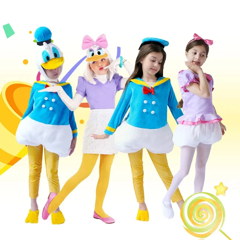 

Primary School Students June 1st Children's Day Animation Performance Tang Suit Old Duck Cosplay Costume Performance Costume