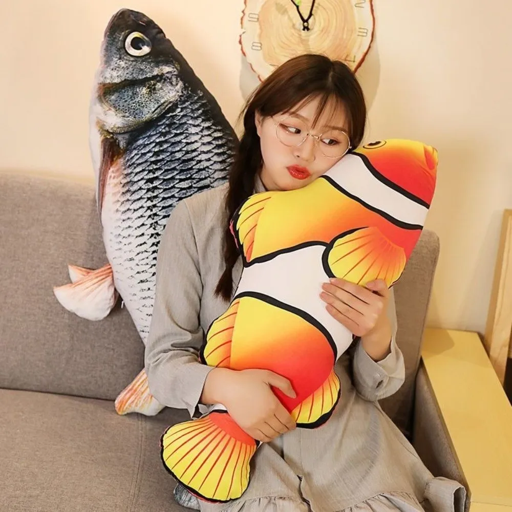Simulation Design Fish 3D Giant Soft Material Animal Fish Cushion Pillow Home Decoration - view 4
