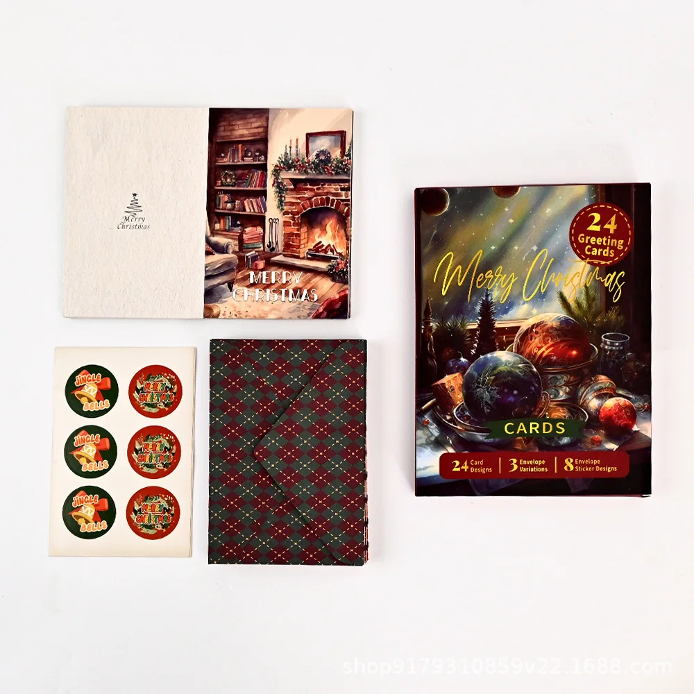 

24Pcs Christmas Wood Grain Background Star Snowflake Candles for Garden Greeting Cards for Festive Home Decor