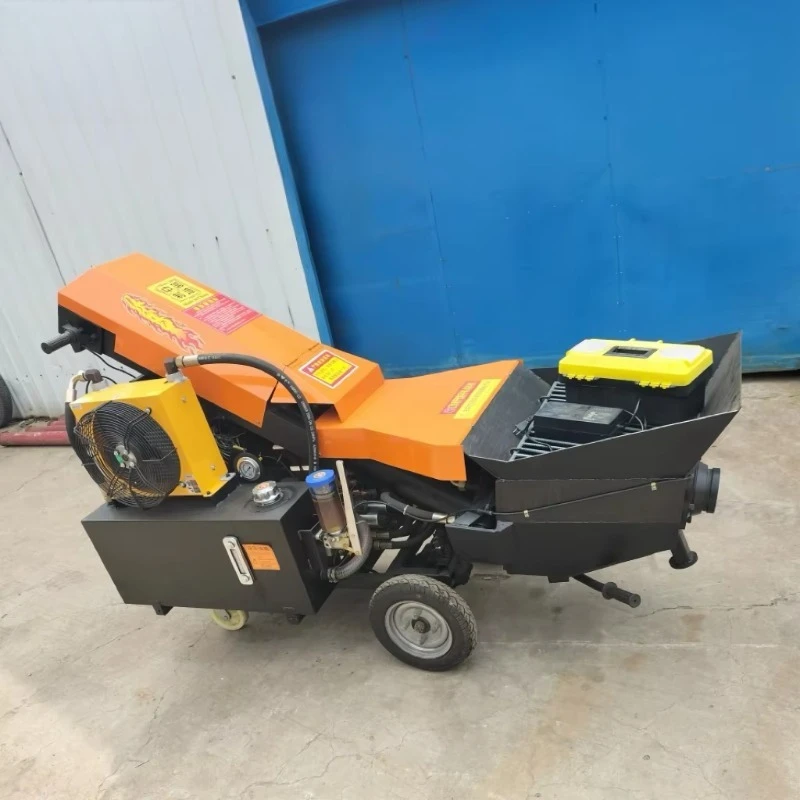 Hot Sale Portable Mini Concrete Pump Diesel Electric Optional High Efficiency Concrete Transfer Equipment Cement Pump