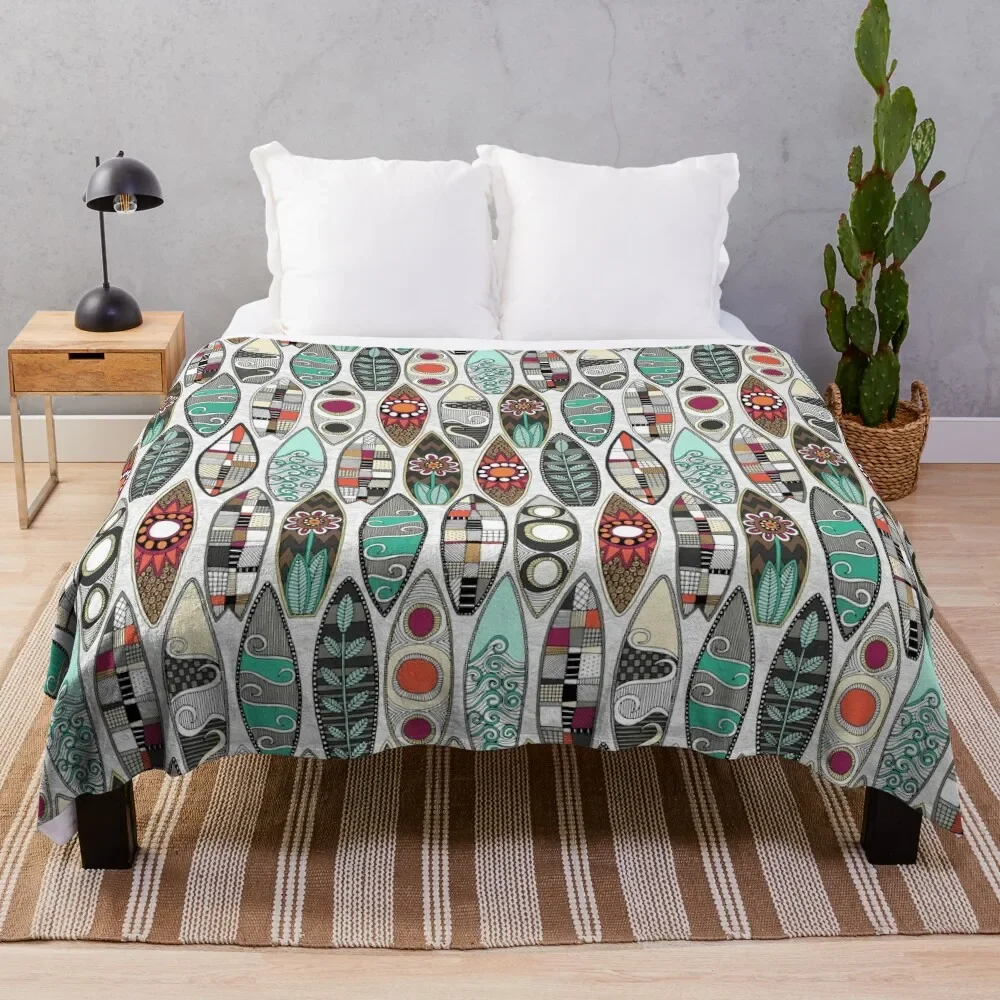 

surfboards white Throw Blanket Sofas manga Luxury Brand Blankets