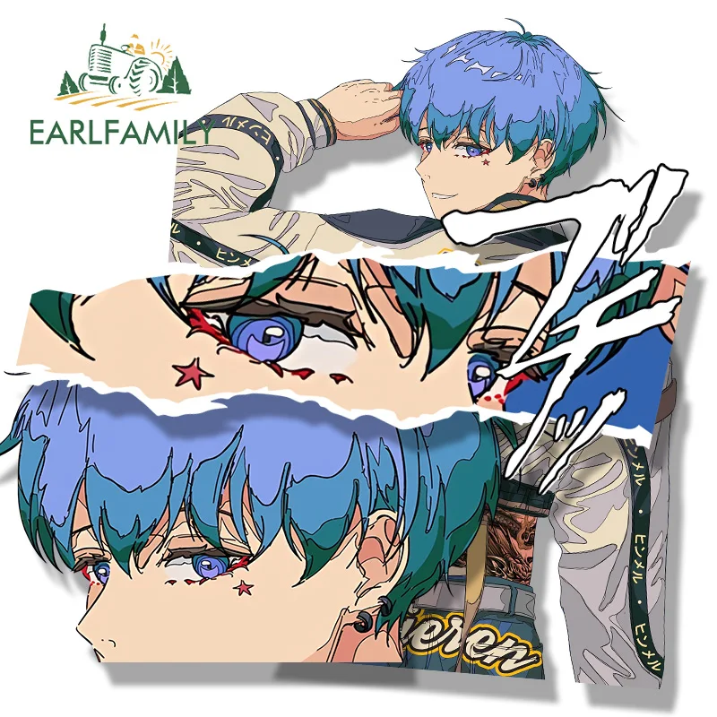 EARLFAMILY The Hero Himmel Fanart Car Sticker Hot Anime Chibi Big Head Decal Sketch Peeker Graffiti Stickers Cartoon Car Styling