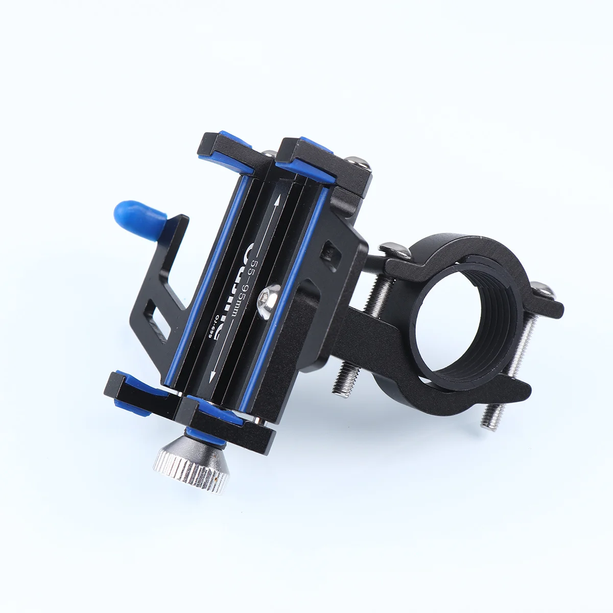 

Car Mobile Phone Holder Aluminium Alloy Hard Structure Adjustable Phone Stand for Dashboard Windshield Motorbike Blue