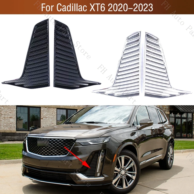 

1 пара переднего бампера, противотуманные фары, дневная лампа, накладка на решетку, крышка рамки для Cadillac XT6 2020 2021 2022 2023