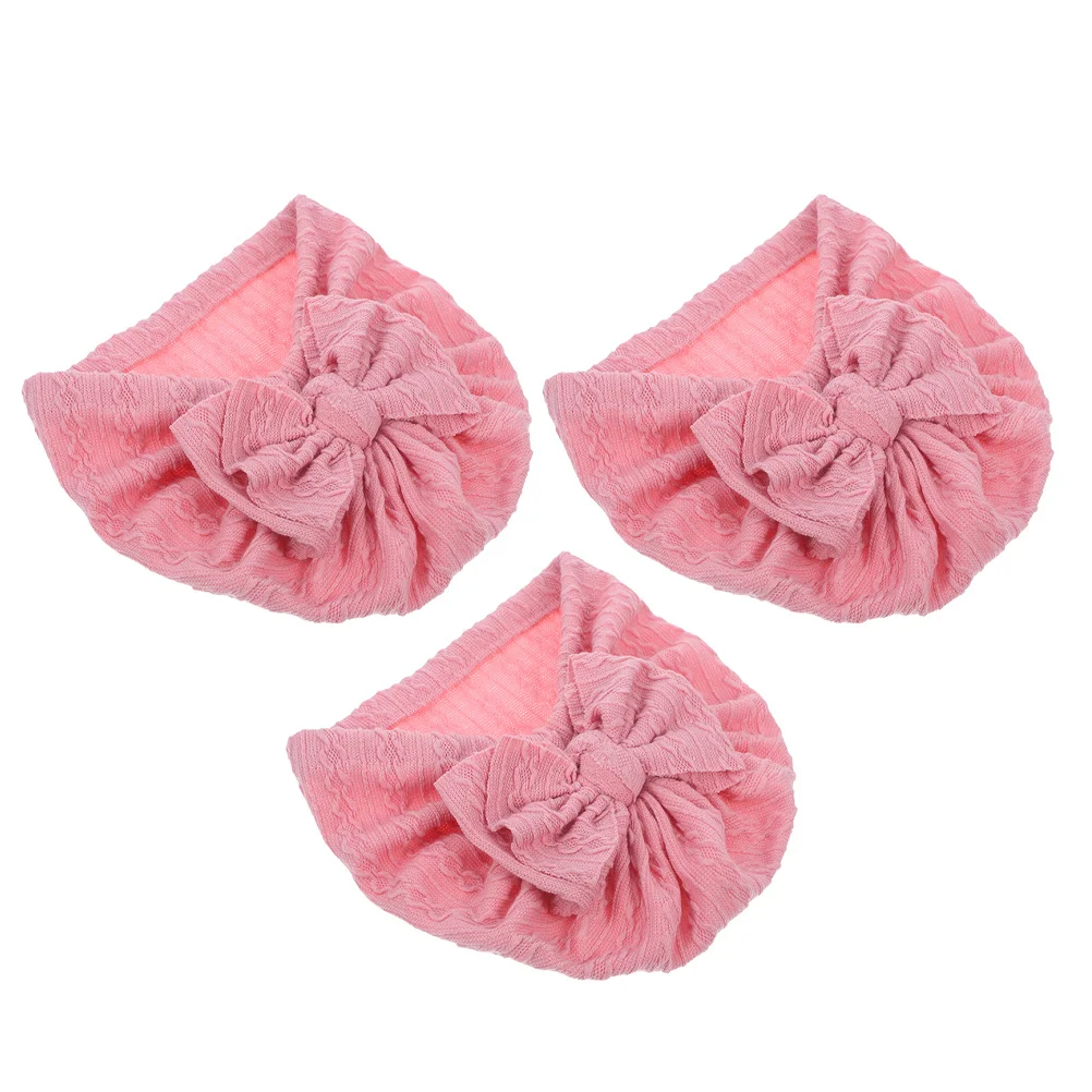 

3 шт., шапочка для маленьких девочек, мягкая шапка с бантом, теплая шапка для малышей, шапочка для новорожденных, повседневная одежда, стильный дизайн