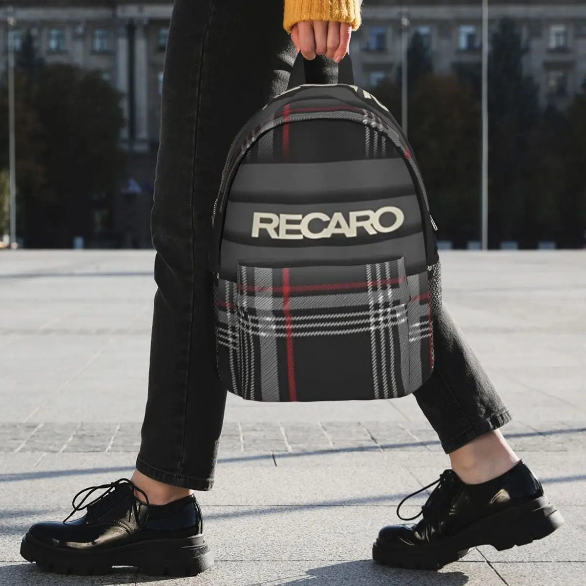 Tartan Plaid Recaros Backpack Student Boys Girls BookBag Men Women School Bag Laptop Shoulder Bags view 5