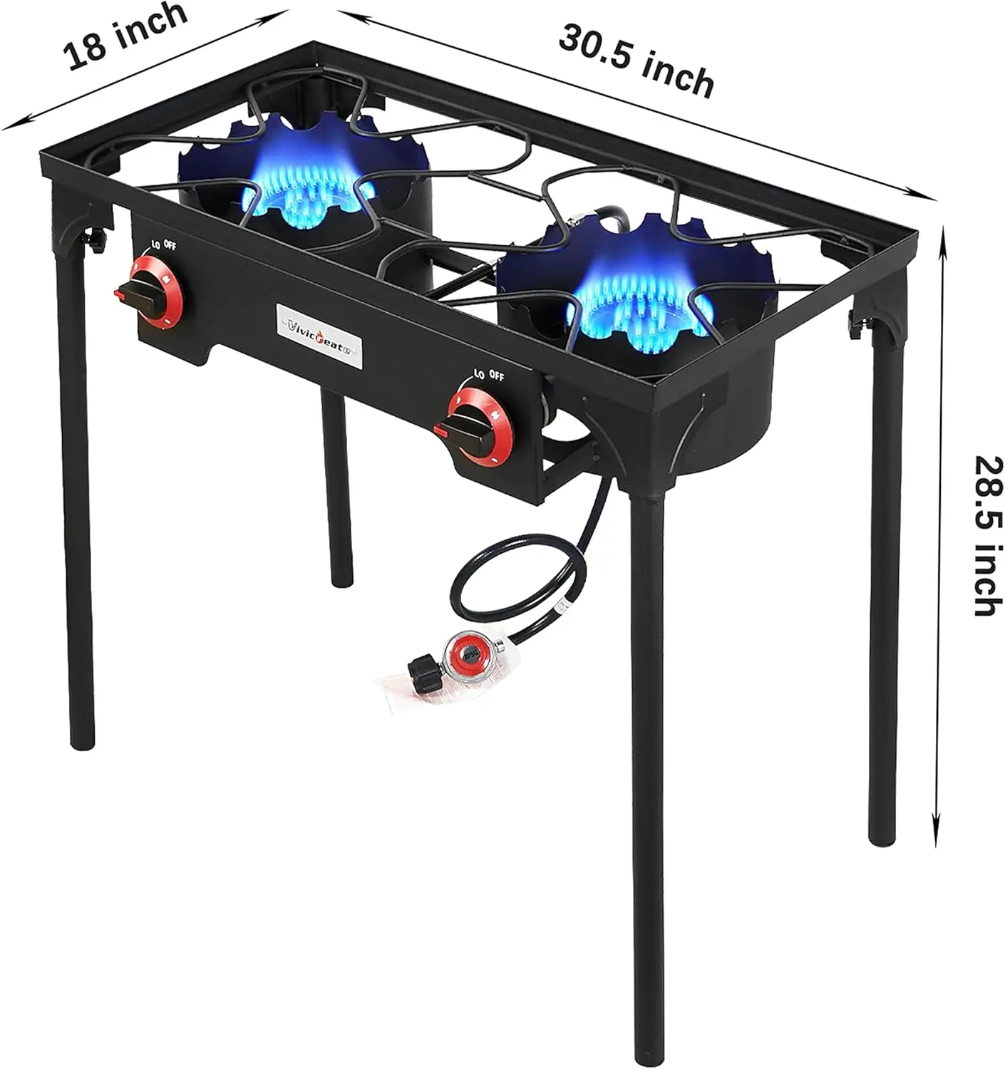 Пропан Газ 20 PSIG Регулятор высокого давления Открытый Кемпинг Табор Сад Барбекю Гриль Печь Пальник
