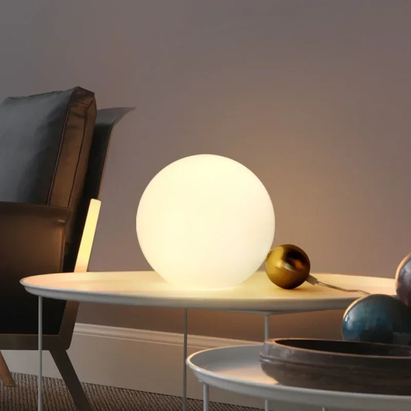 

Italy Designer Glass Ball Table Lamp Led Desk Light for Living Room Bedroom Study Bedside Decoration