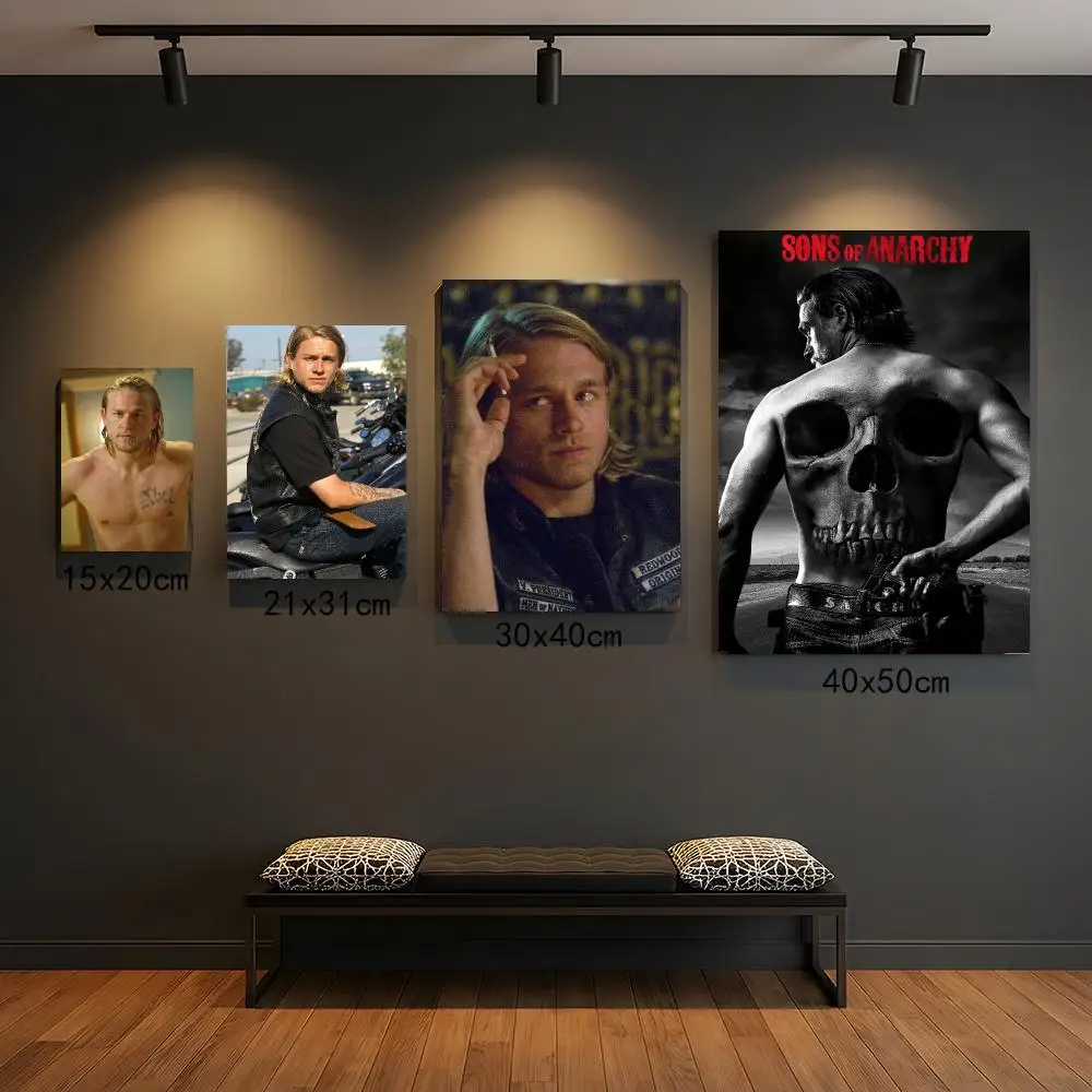 tv series S-Sons of Anarchy-Y Painting Calligraphy Elegant Botanical Decor for Living Room Modern Interior Design
