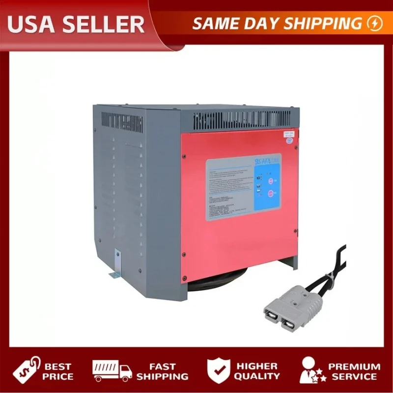 For Forklift Walkie Stacker Lift 48 Volt 60Amp 240V Single Phase Battery Charger, Portable Durable Fast Charge w/Anderson SB350 Plug US Freeshipping