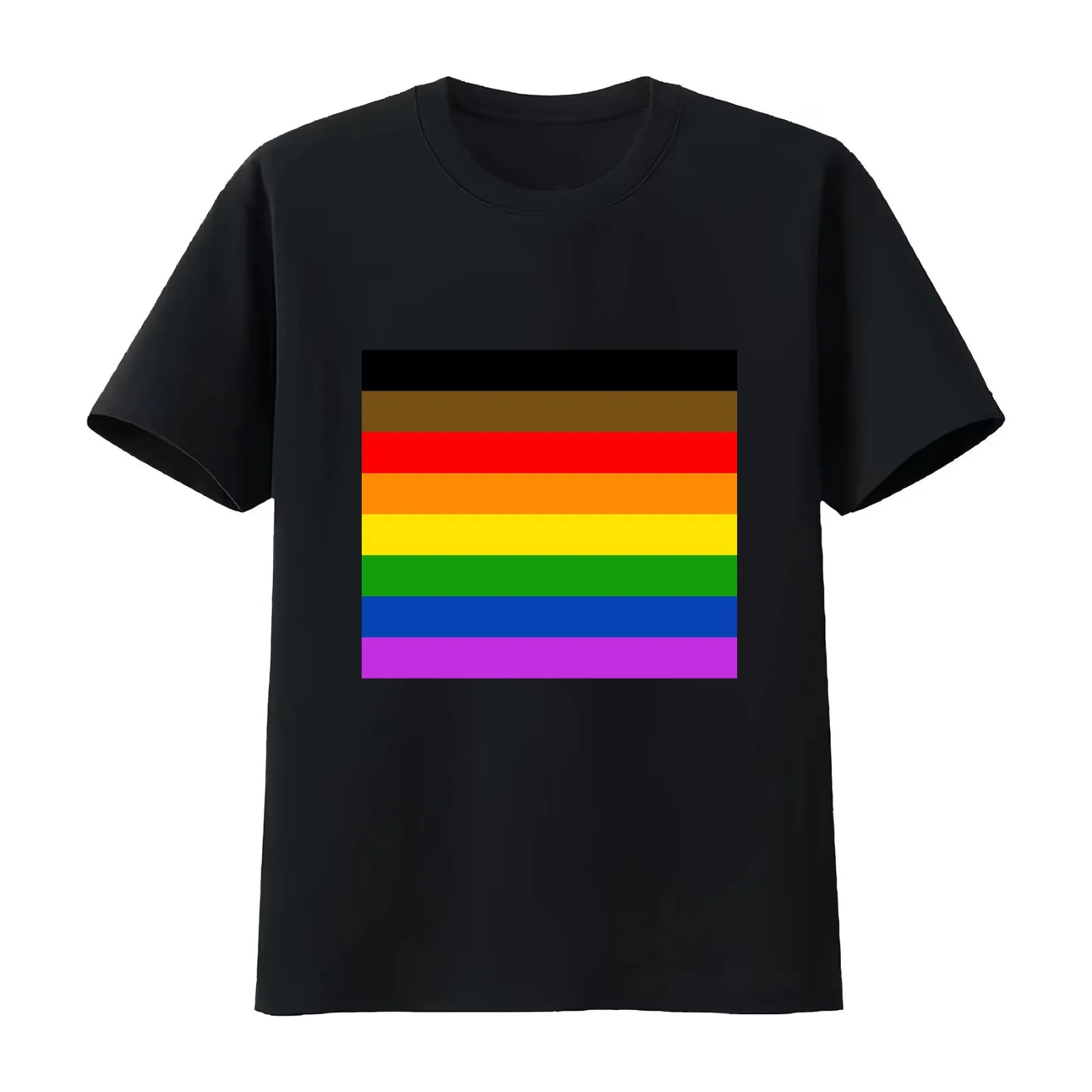 Philly Pride Flag T-Shirt Summer Casual Cotton Tee Oversized Streetwear Tops Vintage Graphic Print Loose Fit Short Sleeve