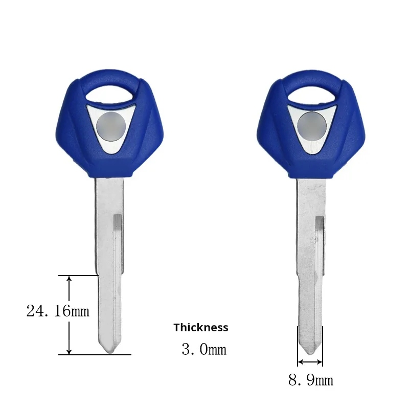 Clé de moto Yamaha, embryon de clé de moto, puce antivol peut être placée, adaptée pour Yamaha R1, R3, R25, R6