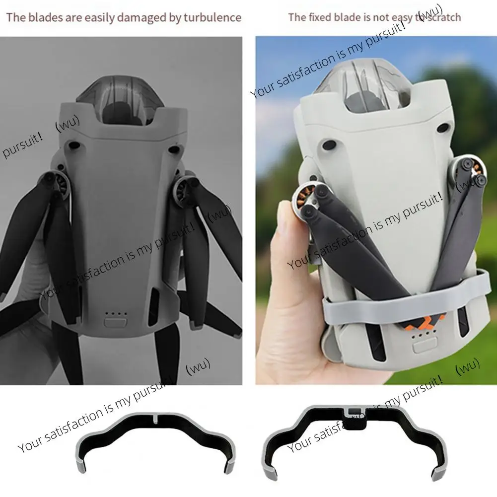 2Pcs Propeller Blade Holder for DJI Mini 3 PRO Protective Blade Guard Plastic Fixing Strap Folding Drone Propeller Stabilizer