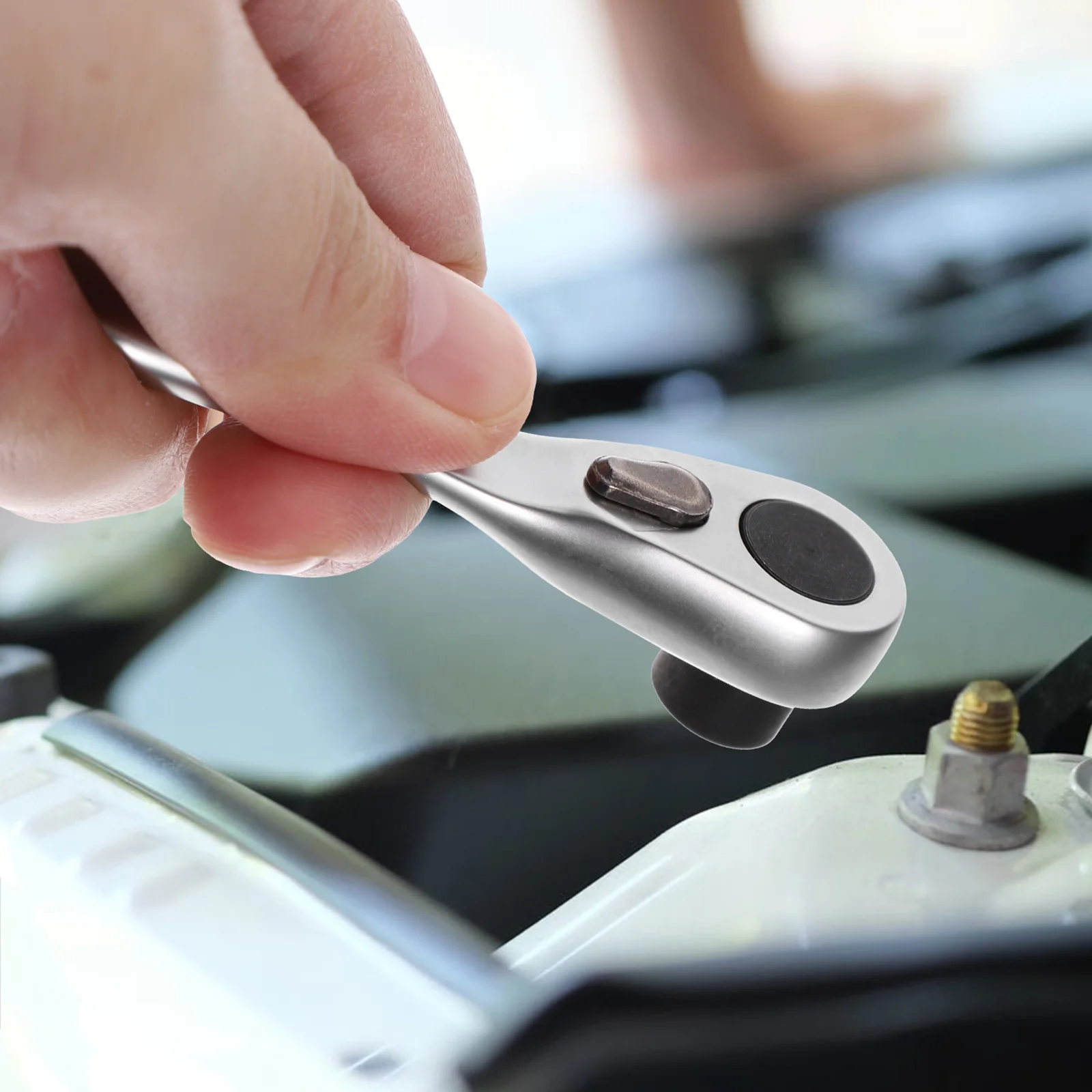 

Ratchet Screwdriver Wrench Quick Release Mini Portable Multipurpose 72 Tooth Reversible Mechanism High Hardness Steel Safe