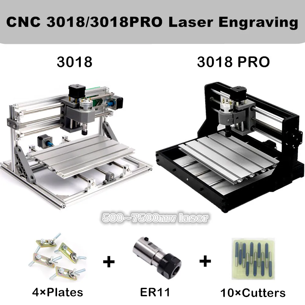 3018/3018pro Grbl Control Er11 Diy Mini Machine, Laser Engraving,3 Axis Pcb Milling Machine,wood Router,advanced Machine