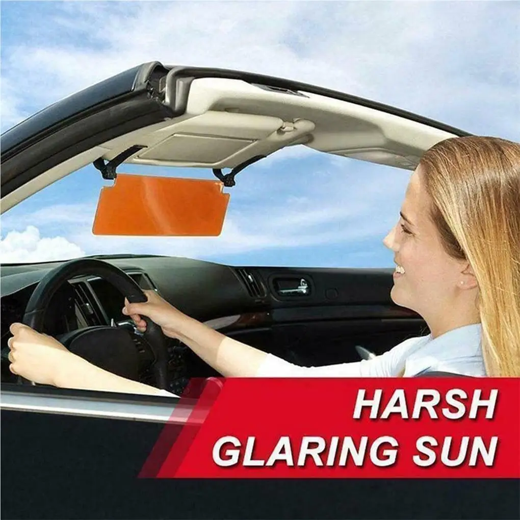 Car Sun Visor Day Night Anti-Glare Night Extension Adjusatble Driving Sunshade Professional Interior Accessory Driver