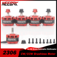 4PCS NEEBRC 2306 Brushless Motor 2300KV 2700KV 2-4S CW/CCW for QAV250 Eachine Wizard X220 280 RC Drone Helicopter Multicopter