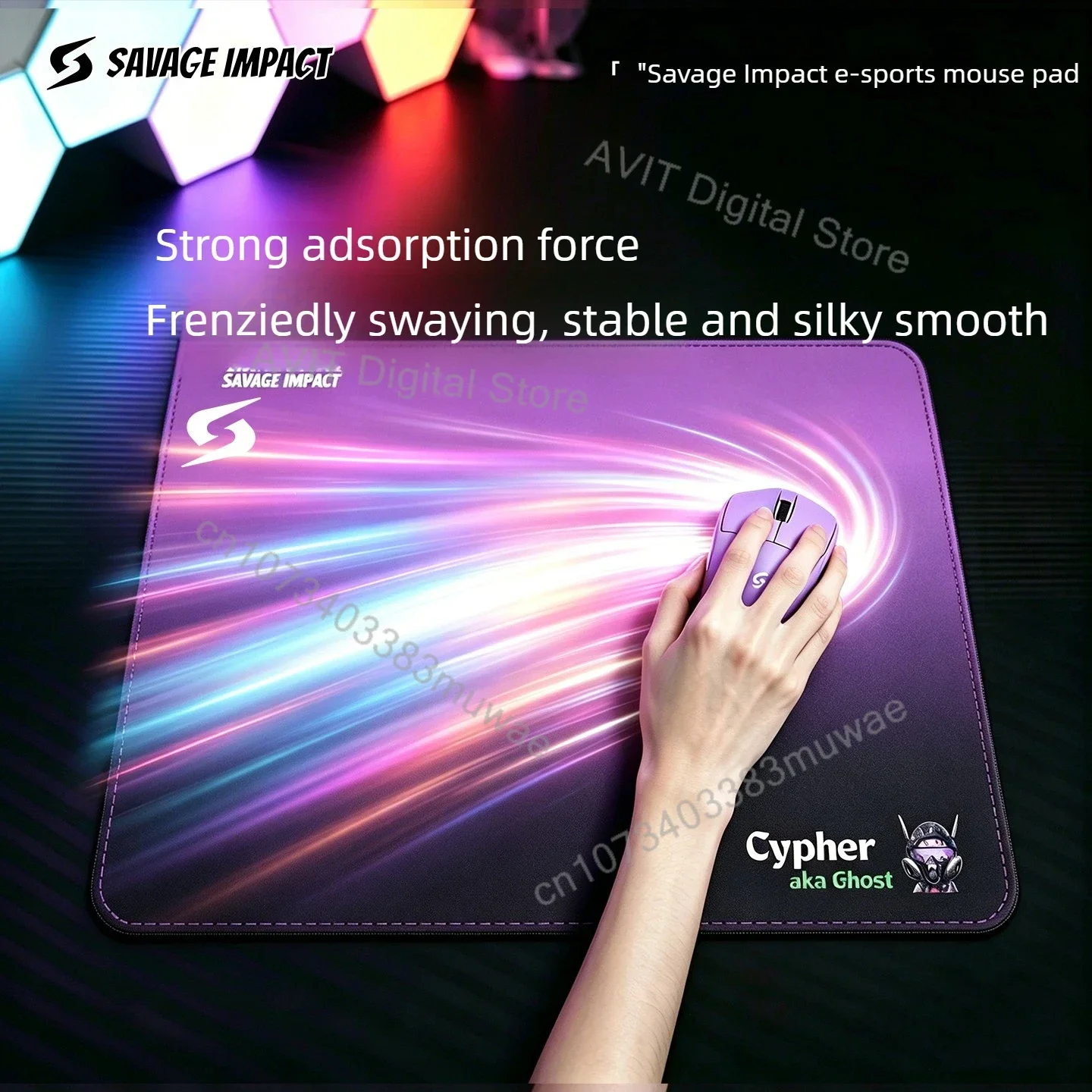 Bloody X Savage Impact Mouse Pad Rubber Non-slip Sole Waterproof Surface X-soft FPS E-sports Game Business Office Mousepad