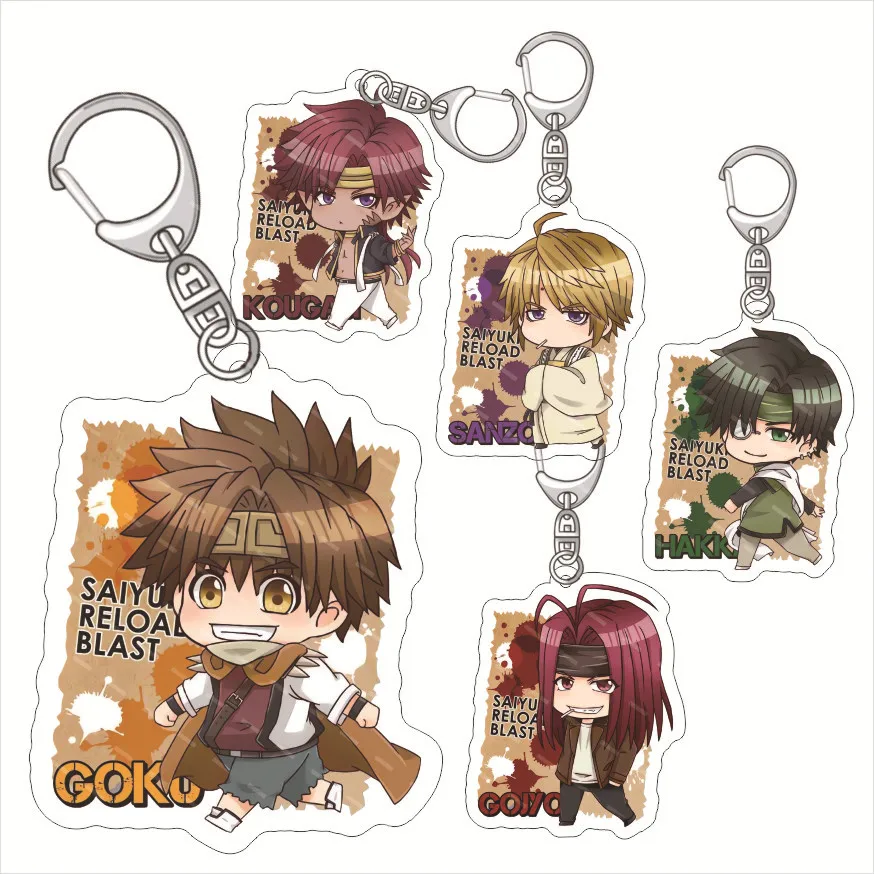 

Z Journey to the West Sun Wukong Tripitaka Acrylic Keychain Jewelry Friends Key Chain Campus Related Products Friends Kingring