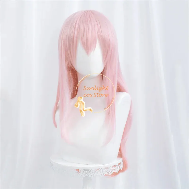 Super Sonico SuperSonico 60 cm langes rosa Halloween Cosplay Anime hitzebeständiges Kunsthaar + Perücke k;3,c'5.b;8'