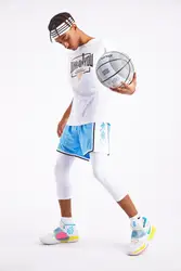 Shorts de basket-ball respirants à séchage rapide pour hommes, vêtements de sport de fitness en plein air, entraînement de combat de course, NBA, NCAA, NC State University imprimés