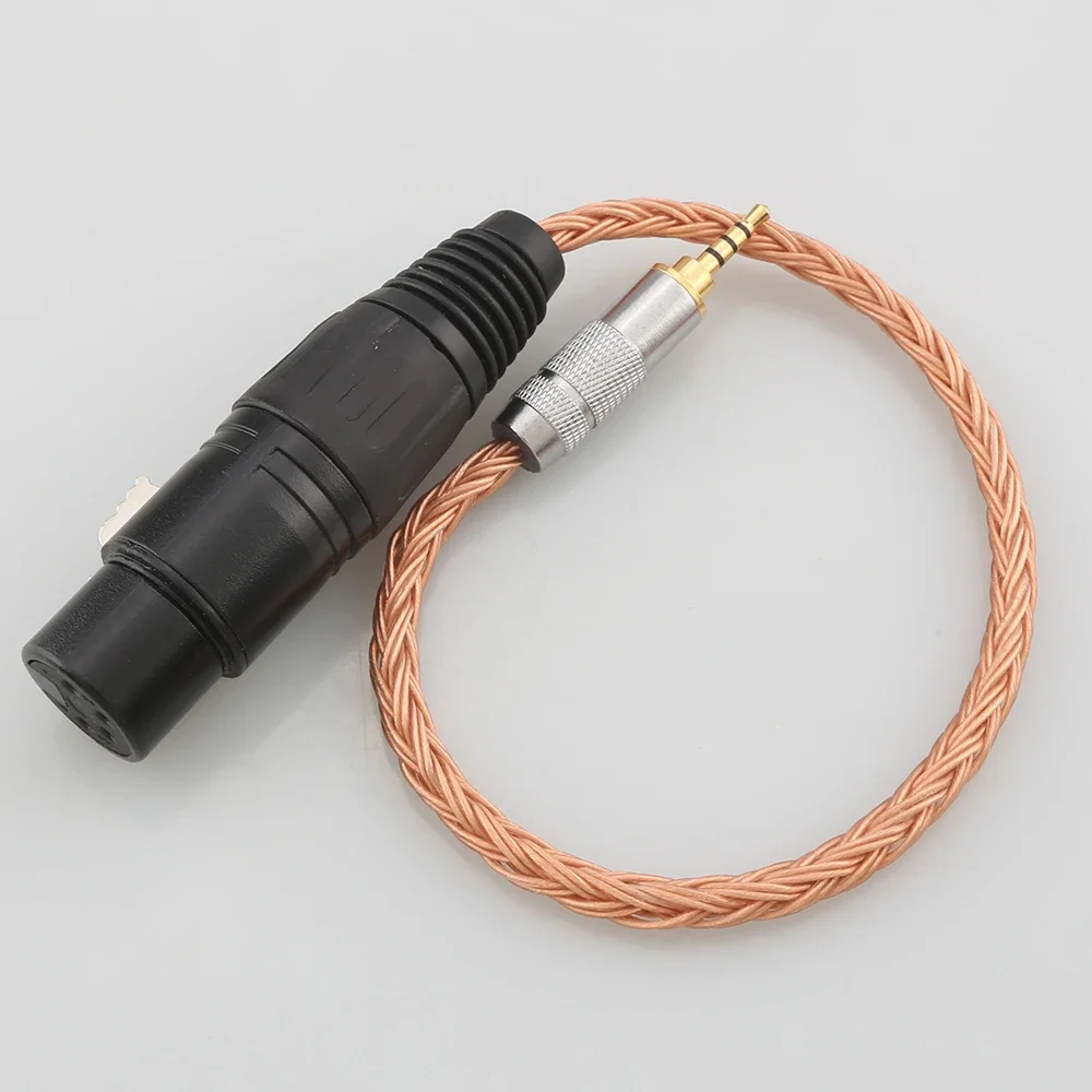 16-core OCC 2,5 mm Trrs gebalanceerde mannelijke naar 4-pins XLR vrouwelijke hoofdtelefoonadapter voor Astell & Kern AK240 AK380 AK320 onkyo DP-X1 FIIO