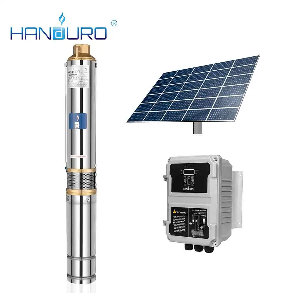 

72v 750w 6m3/h 60m AC/DC Handuro Solar Submersible Water Pump For Agriculture