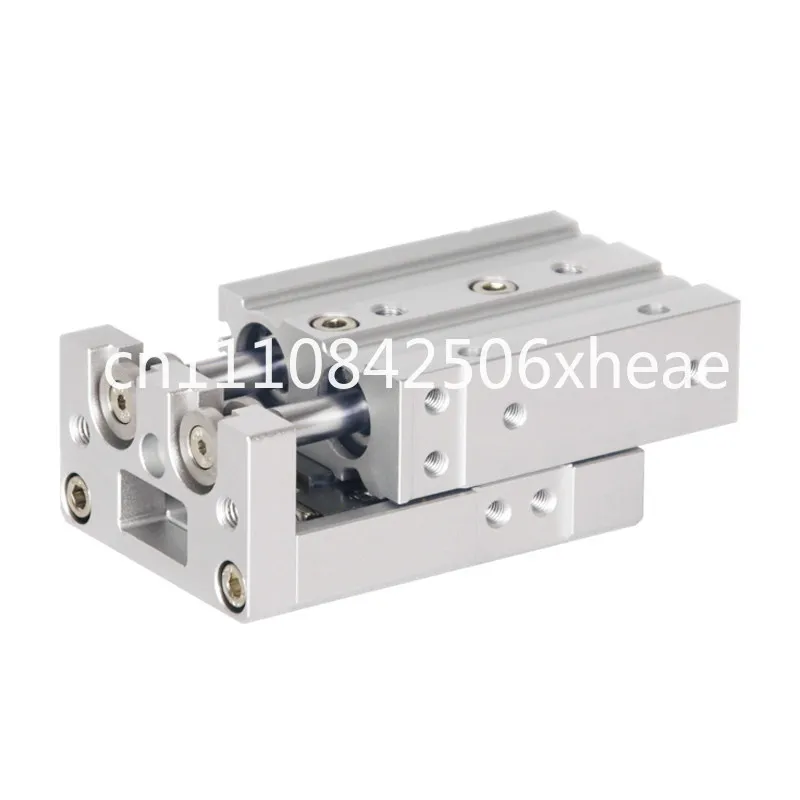 MXS linear precision pneumatic slide cylinder with guide rail HLS6/8/10/12/16/20/25 -30-75/AS