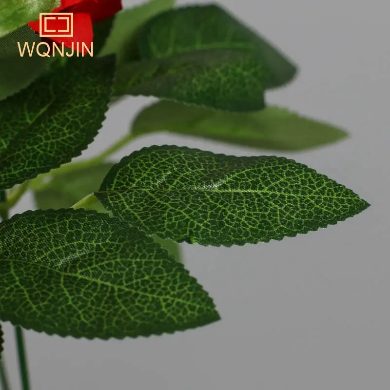 9 Köpfe lila künstliche Blumen Heimdekoration 9 Farben Schönheit Seide gefälschte Blume speziell für Hochzeit und Festival Dekoration – Detail 15