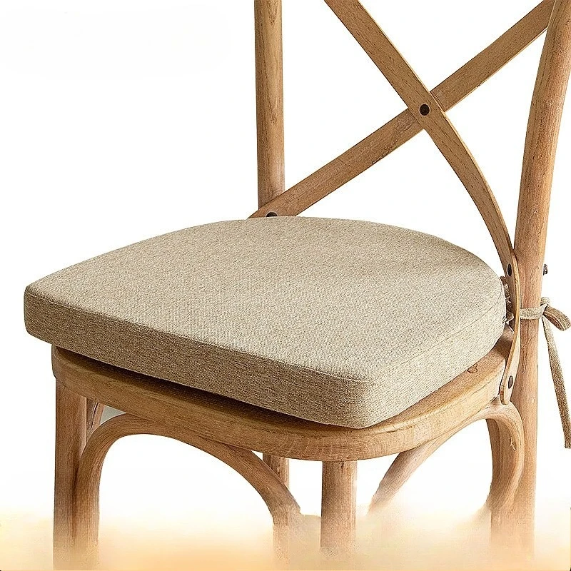 Detachable Office Chair Cushion Anti-Slip High Density Sponge Children Dining Seat Booster with Tie Rope