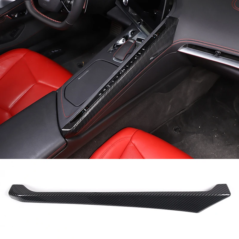 

ABS Carbon Fiber Car Center Control Side Panel Trim Kit Decorative Cover Accessories For Chevrolet Corvette C8 Z51 Z06 2020-2023