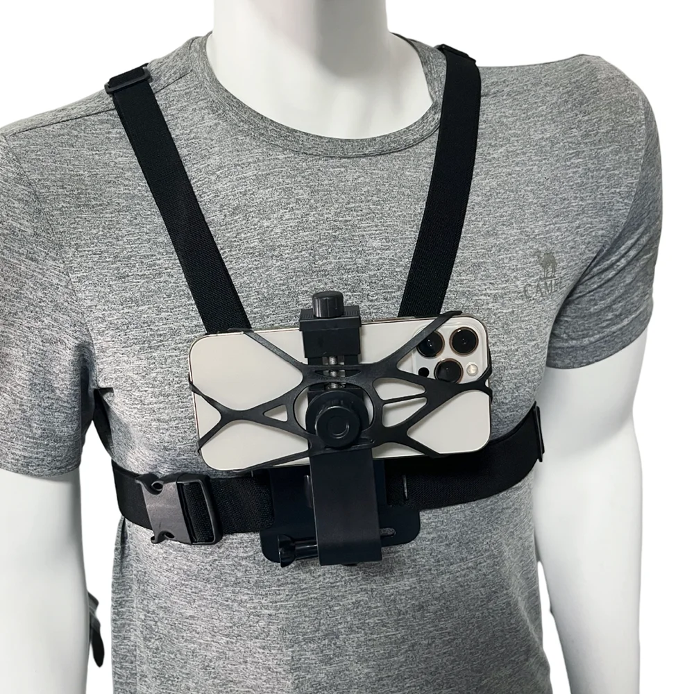 Chest Strap Mount Belt for Mobile Phone iphone 14 Holder Chest Strap for GoPro Hero 12 11 10 9 DJI Action Camera Accessories POV