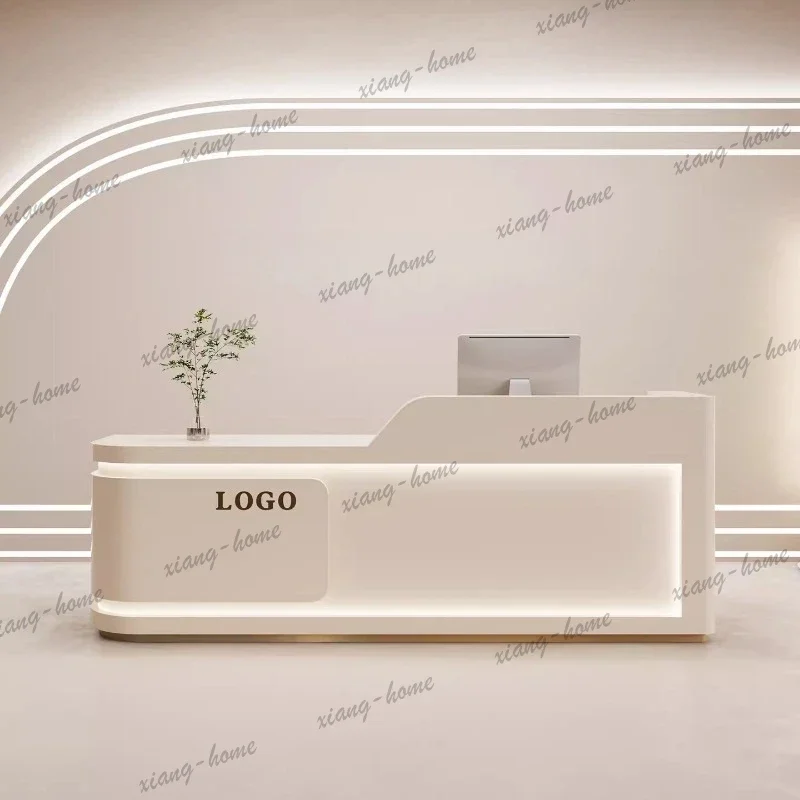 LSBeauty salon clothing store baking paint reception counter Customer center office table Computer desk schreibtisch furniture