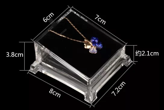

Transparent Acrylic Jewelry Bracelet Watch Display Plate Show Holder Pallte Tray Rack