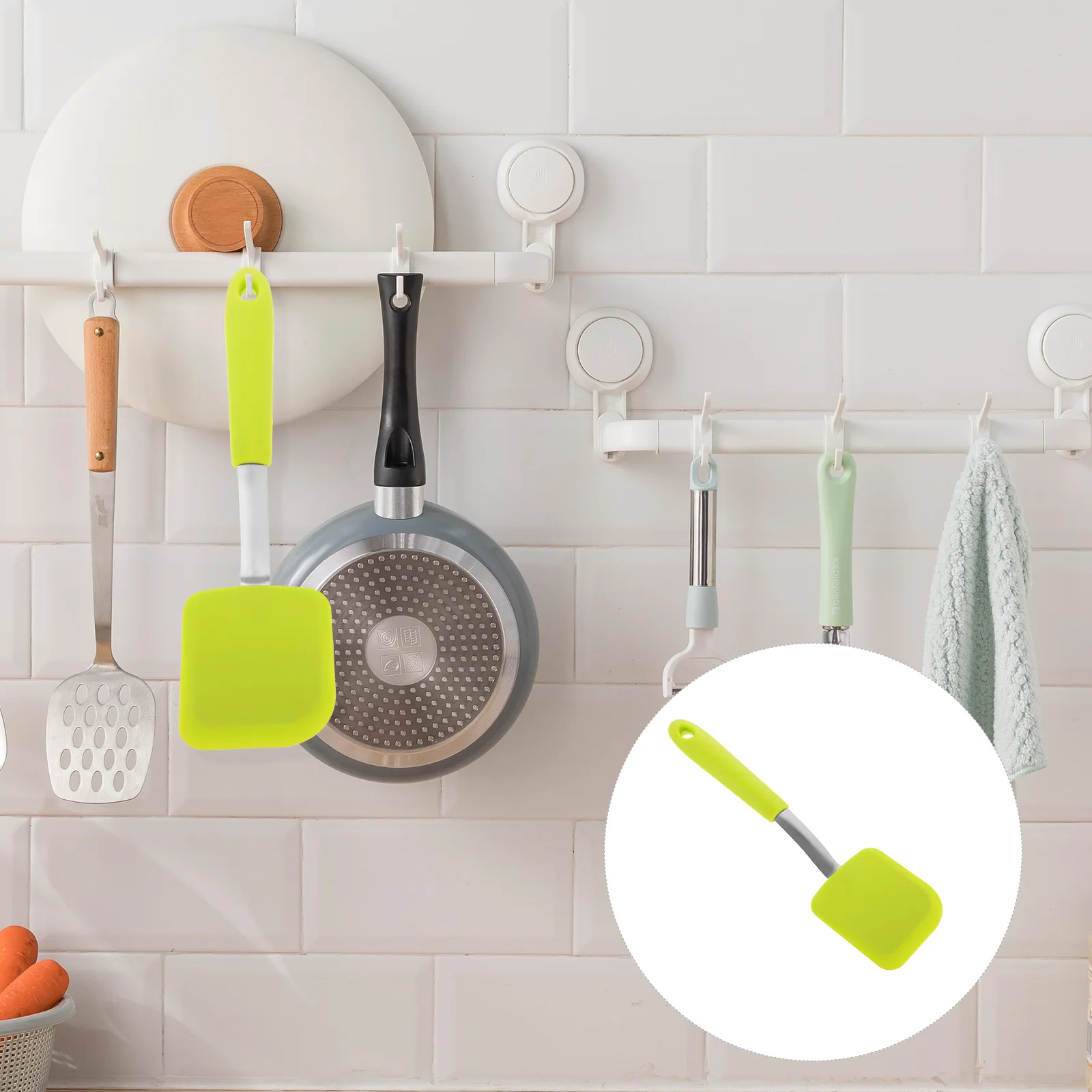 

Silicone Frying Spatula Flip Cake Cooking Flipper Kitchen Spatulas Silica Gel Utensil Utensils Small Offset