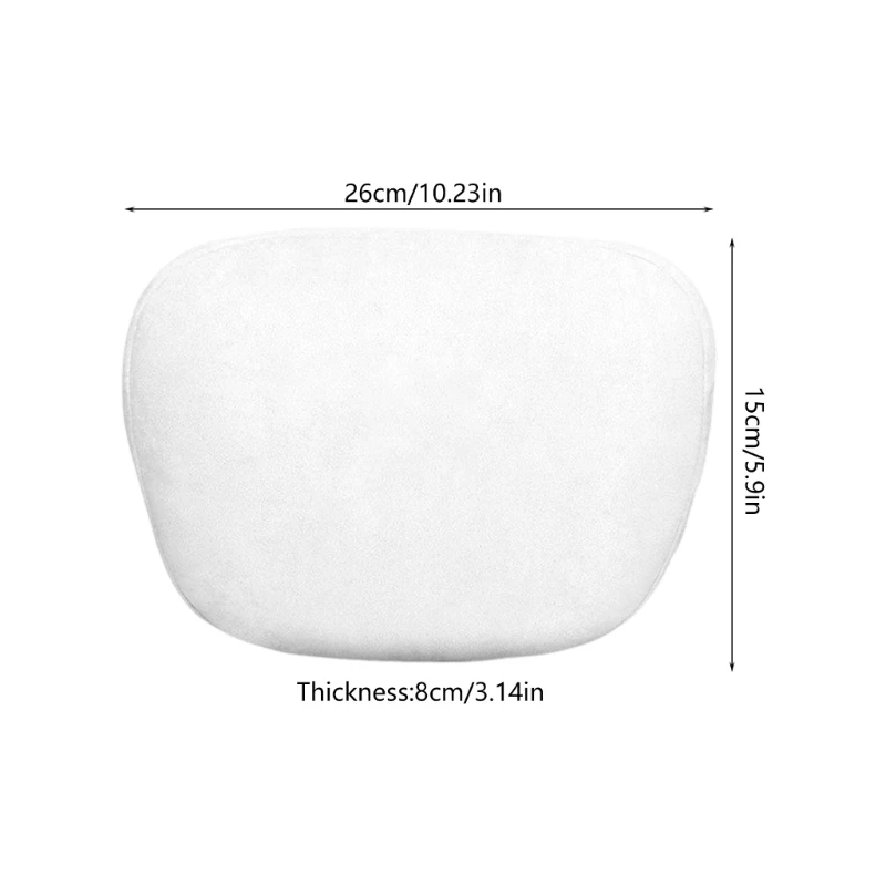   Headrest / Lumbar Cushion For 3 Y Car Interior Cushion Support Make Of Polyester Fabric White/Black