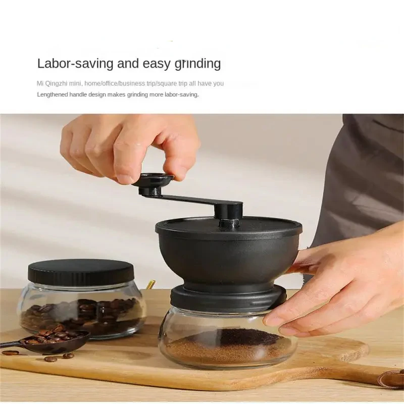 كسارة يدوية مع لدغ السيراميك ملحقات القهوة المهنية مطحنة الزجاج لدغ مطحنة USB شحن ماكينة القهوة اليدوية