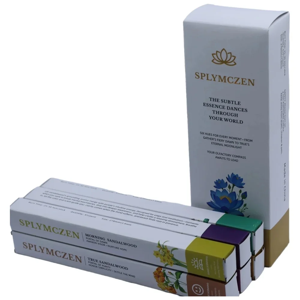 91pcs/box Tibetan incense Natural Sandalwood Incense Sticks Focus, Meditation, Yoga, Awakening, Celebration, Home - Long Lasting