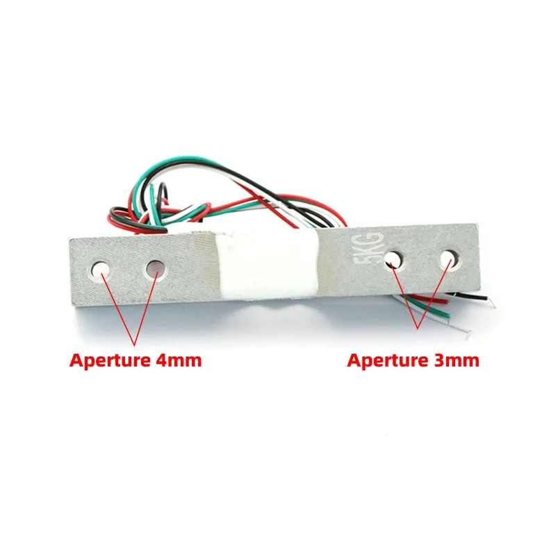 2Sets Load Cell Weight Sensor Module 1/5/10/20kg with HX711 AD Weighing Module for Arduino DIY Portable Electronic Kitchen Scale