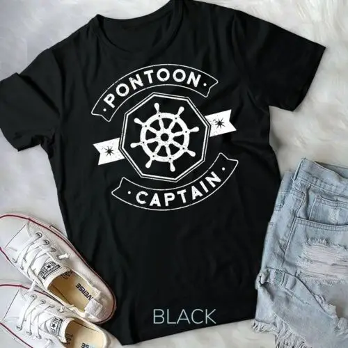 Pontoon Captain T-Shirt - Funny Pontoon Boat Accessories Unisex T-shirt