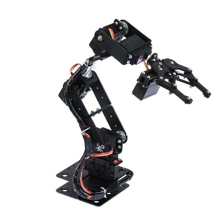 Pinza manipolatore robot multi DOF con braccio robotico 6dof aggiornato con 6 pezzi Mg996r Servos Sterzo Grabbing Maker Education