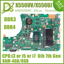 X556UV Mainboard For ASUS A556U X556UQ X556URK X556UJ X556UQK X556UF X556U Laptop Motherboard I3 I5 I7 GT930M GT940M 930MX 940MX